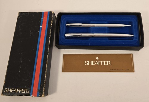 Vintage Silver Tone Sheaffer's Pen & Pencil Set A812