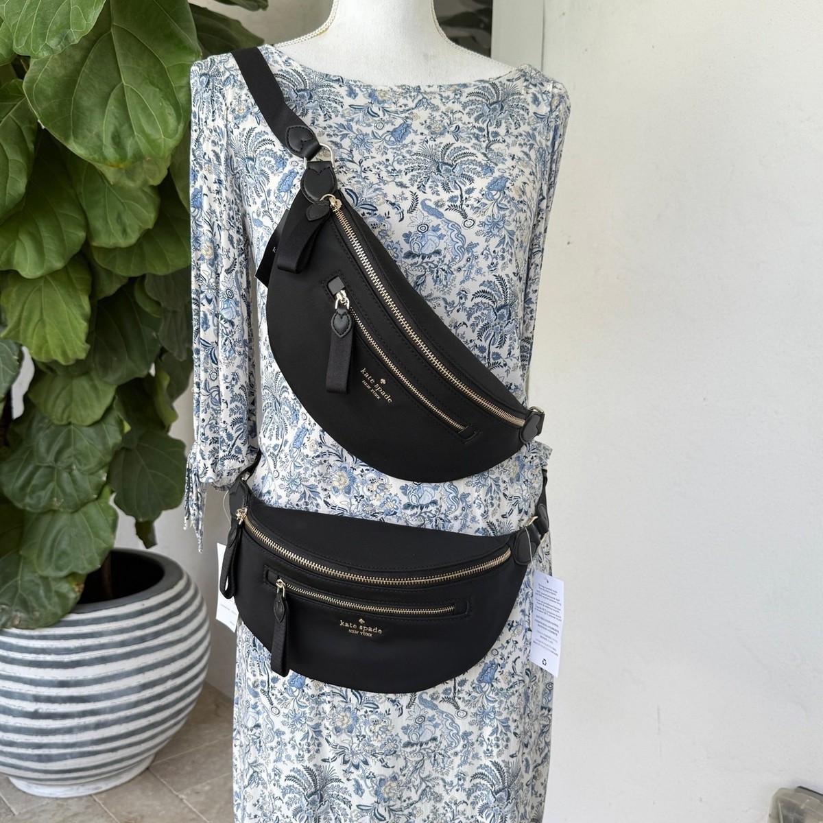 Kate Spade Chelsea Belt Bag KC504 Nylon Black | eBay