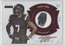 2021 MATTE ThumbAgraphs White - Red Nameplate 12/15 Jaycee Horn #MTA-15 Auto 8gd
