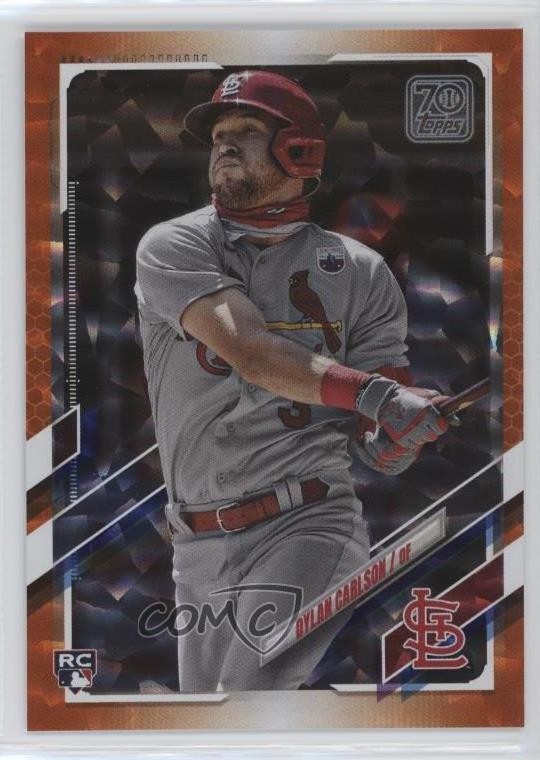 2021 Topps Orange 151/299 Dylan Carlson #285 0hk3