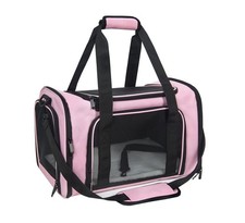 Soft Sided Carrier for Small Medium Cats Dogs,TSA Airline Approved Collapsibl...