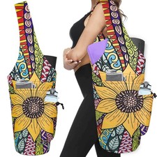 Yoga Mat Bag - Large Opening Long Tote Yoga Mat Carrier Holder Bag with Water...