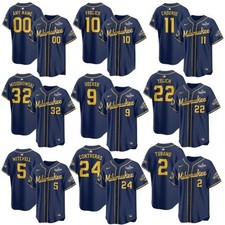 SO HOT Custom Brewers 2026 World Series National League Champions Jersey S-5XL