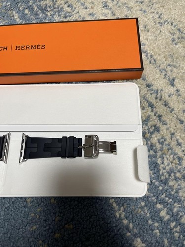 Apple Hermès Kilim Black 45mm Watch Band Unused Original Box Included - 第 2/6 張圖片