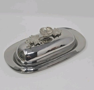 Vintage Michael Aram Fairy Tale Buttercup Oval Covered Butter Dish Retired Rare