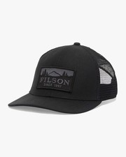 Filson Scenic Waxed Logger Mesh Cap - Black