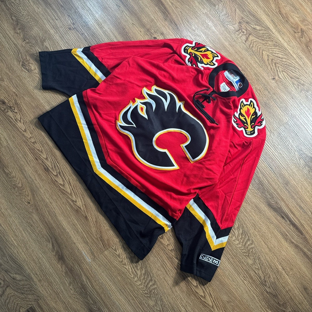 Calgary Flames Blasty Horse Shoulder Patch NHL CCM Vintage Hockey