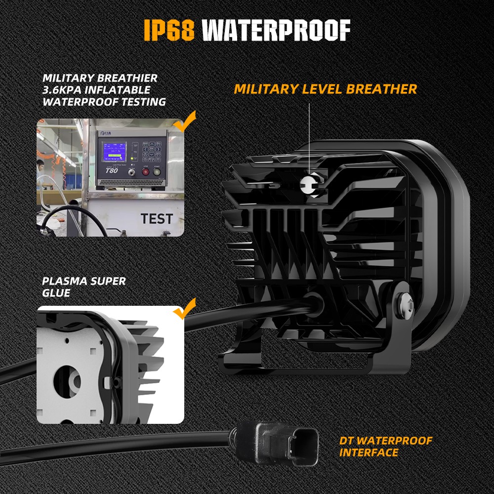 Colight Designs Squadron Sport Clear Driving/Combo LED Auxiliary Light Pods Pair