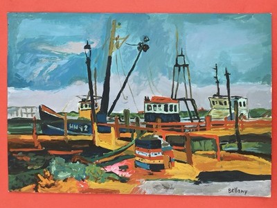 John Bellany Drawing on paper (Handmade) signed and stamped