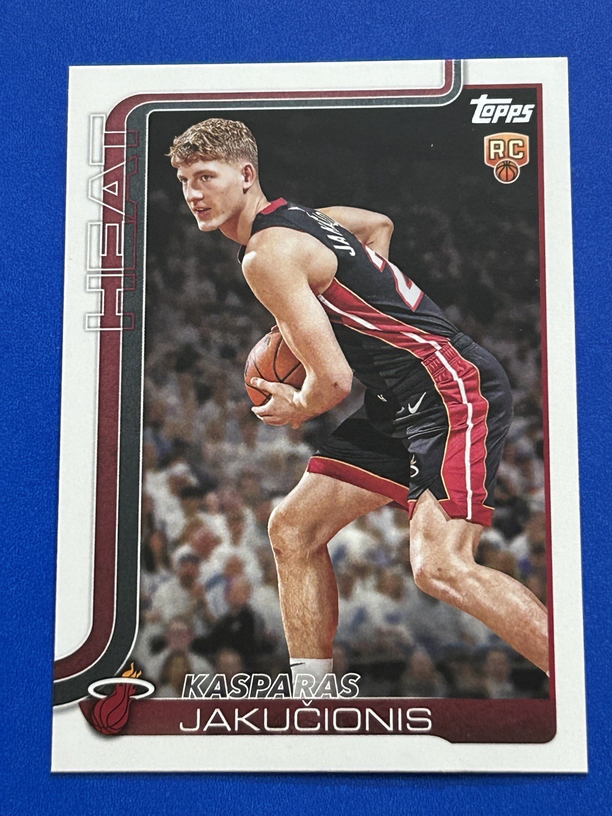 2025-26 Topps Basketball Kasparas Jakucionis #220 RC Miami Heat d