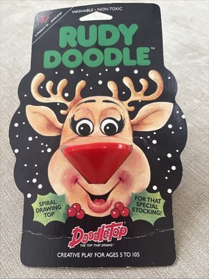 Vtg 1994 Doodle Top RUDY DOODLE Christmas Stocking Stuffed NIB FACTORY SEALED