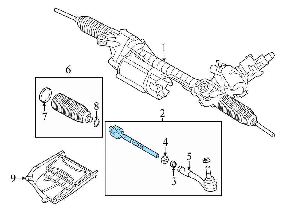 BMW ALPINA B7L 2011-2015 - Barra de dirección izquierda con maletero 6784716 Foto 3 de 4