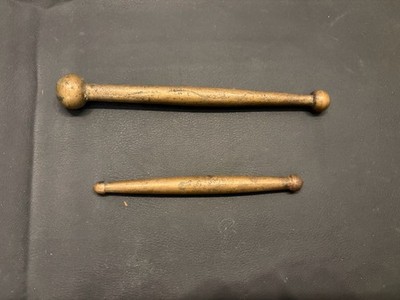Vintage Brass Double Ball Burnishing/Forming Tools Lot of 2 Jeweler Silversmith