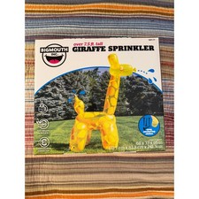 BigMouth Inc Giant Inflatable Giraffe Yard Sprinkler 7.5ft Tall Yellow BMYS-0001