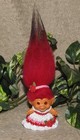Vintage Unmarked 2.5 in Troll Doll Amber Spiral Eyes & Red Hair — photo 1