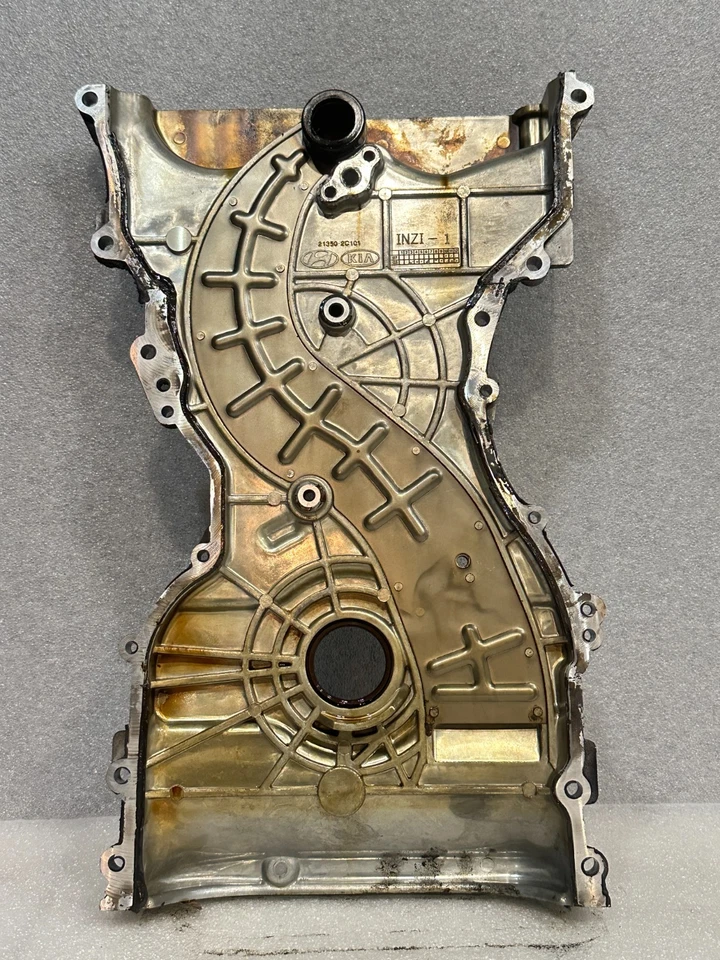 Cubierta de distribución delantera del motor Hyundai Genesis 2010-2014 cupé 2,0T turbo OEM #993 Foto 4 de 4