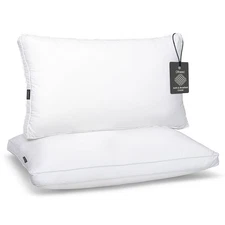 King Size Pillow Set of 2 Bed Pillows for Sleeping - Microfiber Cover Pillows...