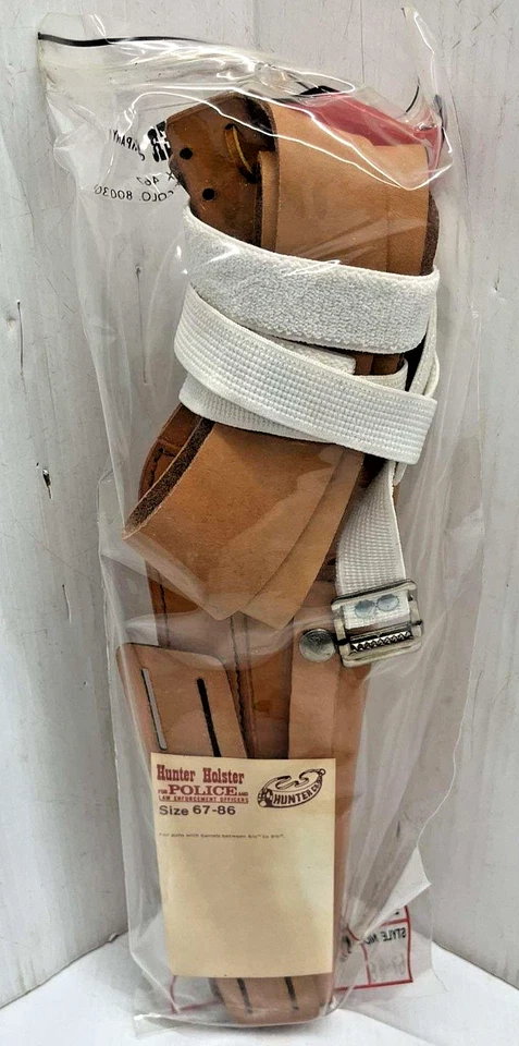 Funda Hunter HOMBRO 6 1/2" a 9 1/2" barril cuero tostado para zurdos nueva de stock bonita Foto 2 de 4