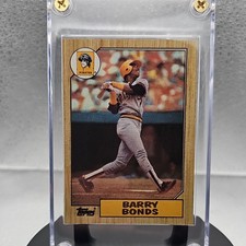 1987 Topps Barry Bonds Rookie #320 Pittsburgh Pirates Baseball Card. rookie card picture