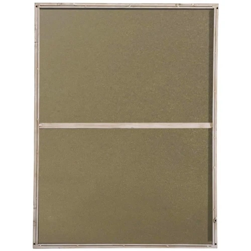 Pemberly Row 32" x 24" Rectangle Metal Frame Mirror in Silver - Picture 5 of 12