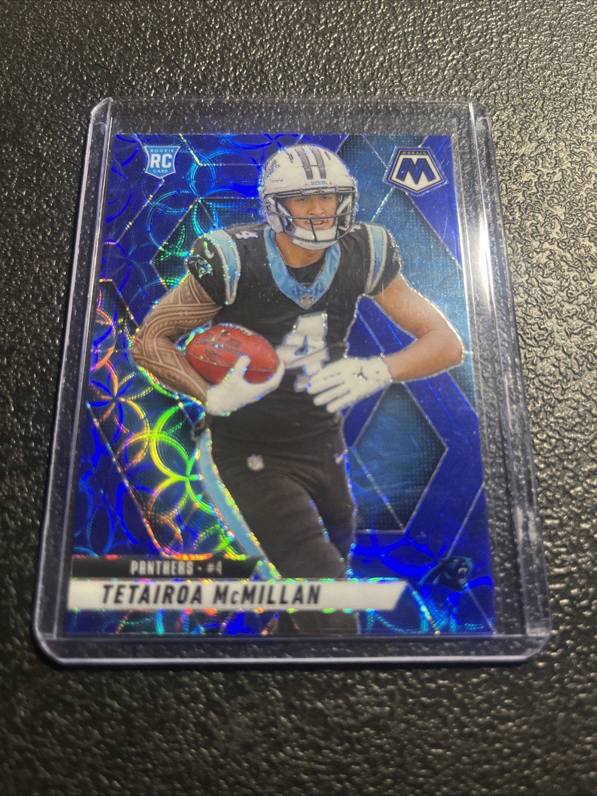 2025 Mosaic Blue Scope Prizm Tetairoa McMillan #309 Panthers RC