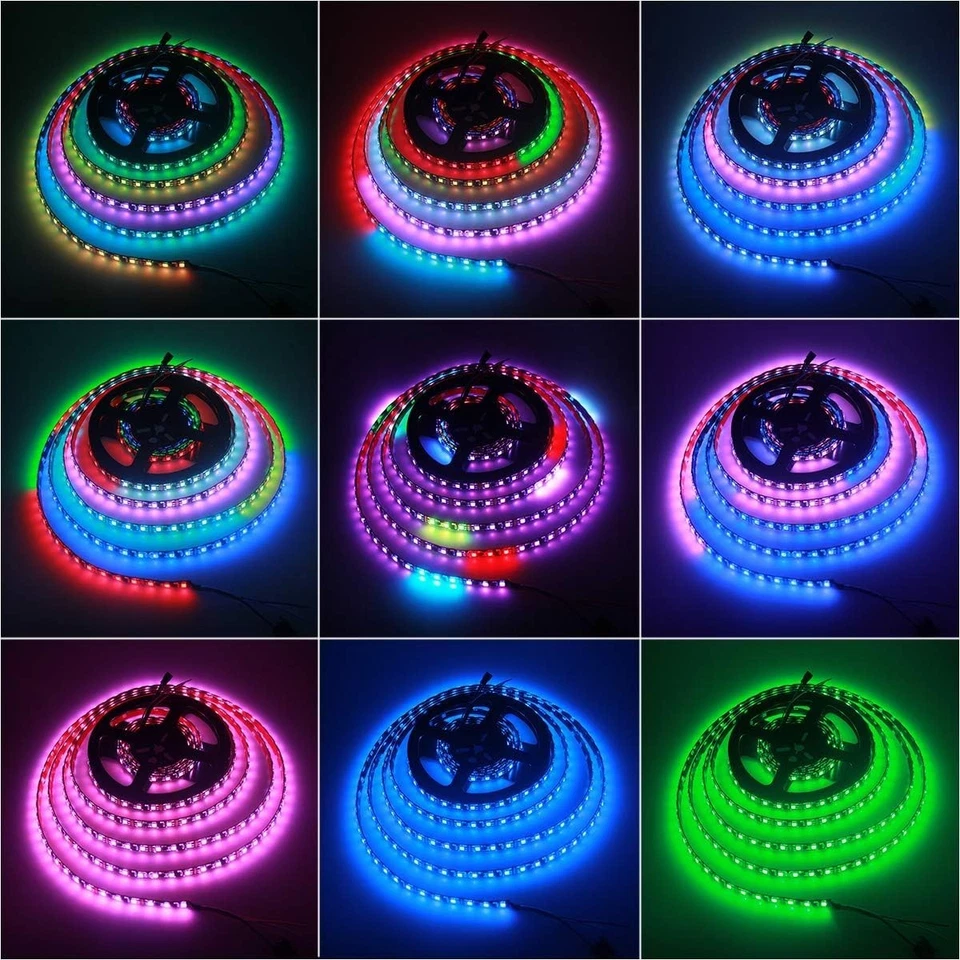 5M 12V WS2812B 5050 RGB LED Strip Light 150 300 Leds Individual Addressable - Image 3 of 4