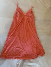 H M Coral Lingerie Nightgown Size Small