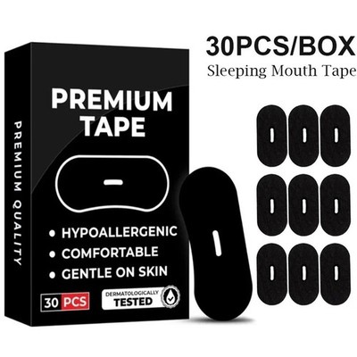 30pcs Anti Snore Mouth Breathing Tape For Better Nights Sleeps Nasal Strips