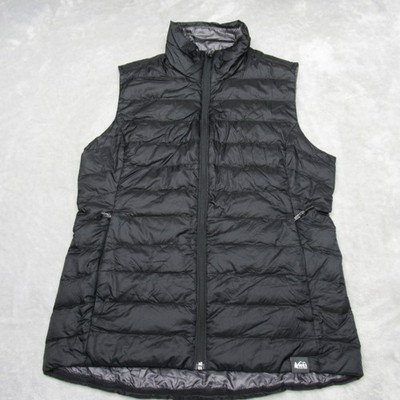 REI Co-op Down Vest Womens Black Medium Puffer Lightweight Outdoor Layering
