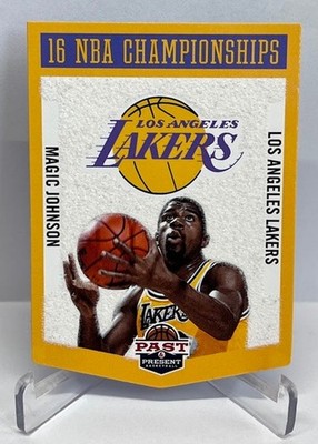 2012-13 Panini Past & Present Winning Touch Banners Magic Johnson Lakers #20
