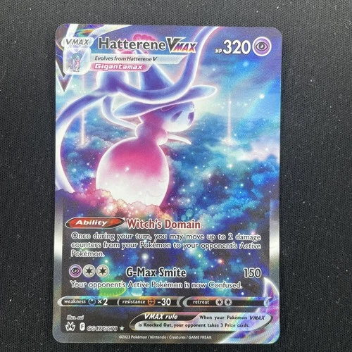 Hatterene VMAX - Alt - GG47/GG70 - Crown Zenith - Galarian Gallery Pokemon Card