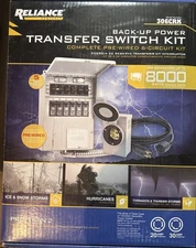 Reliance 306CRK Pro/Tran-2 Indoor 6 Circuit Transfer Switch Kit W/ Meters