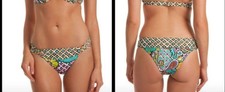 Trina Turk Madagascar Brazilian Bikini Bottoms Size 6 NWT