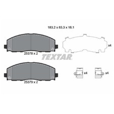 Satz Bremsbeläge Bremsklötze vorne für Jeep Gladiator JT Wrangler 4 JL | 2403