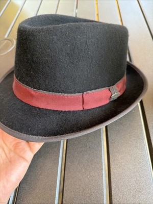 Mayasr Bruce Wool Felt Fedora Black