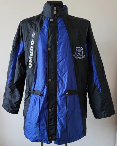 COACH Giacca Allenatore Everton 1991 1992 Allenamento Calcio Umbro Taglia Extra Large