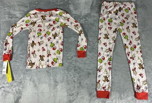 Carters Grinch Kids Pajamas SIZE 7 Family Matching Long Sleeve Light Pink - Picture 15 of 15