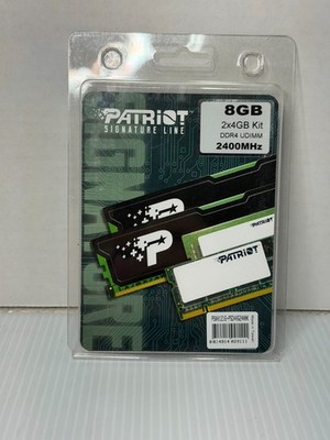 Patriot Signature Line 8GB (2x4GB) Kit PC4-19200 DDR4 UDIMM 2400MHz RAM Memory