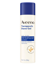 Aveeno Therapeutic Shave Gel for Women Men Fragrance-Free, 7 Oz