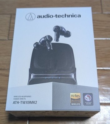 audio-technica wireless earphones Bluetooth Black ATH-TWX9MK2 BK From Japan