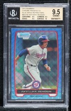 2012 Bowman Chrome Prospects Redemption Refractor Blue Wave Anthony Rendon 0sp7
