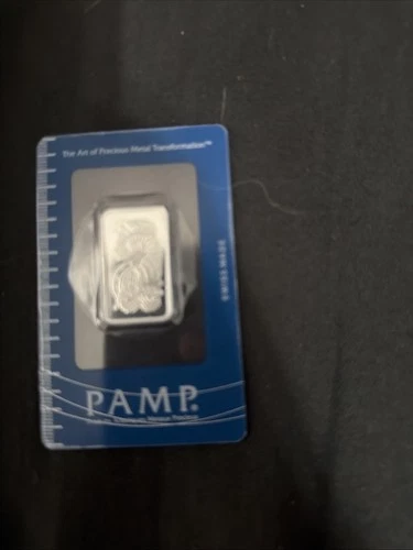 1 PAMP SUISSE 10 Gram .999 Fine SILVER BAR ~ Lady Fortuna Sealed