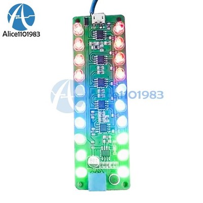 DC5V-12V Acoustic Level Induction Amplifier   Audio LED melody Lights *wq