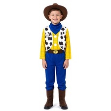 Boys Toy Story Cowboy Costume Kids Woody Sheriff Movie TV Outfit Halloween