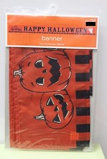 6' HAPPY HALLOWEEN BANNER Decoration Party Home Decor Seasonal Hanging Ghost NEW