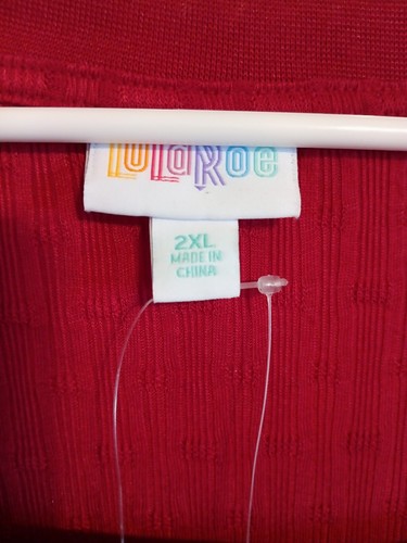 LuLaroe NWT 2XL Shirt Maroon Martha - Picture 3 of 5