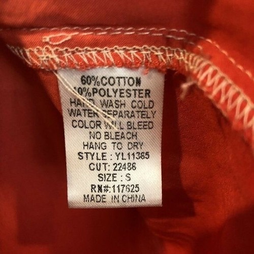 Ya Los Angeles Size S Pink Ombre Button Down Shirt Lightweight - Picture 8 of 8
