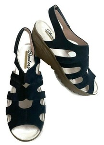 skechers wedges memory foam