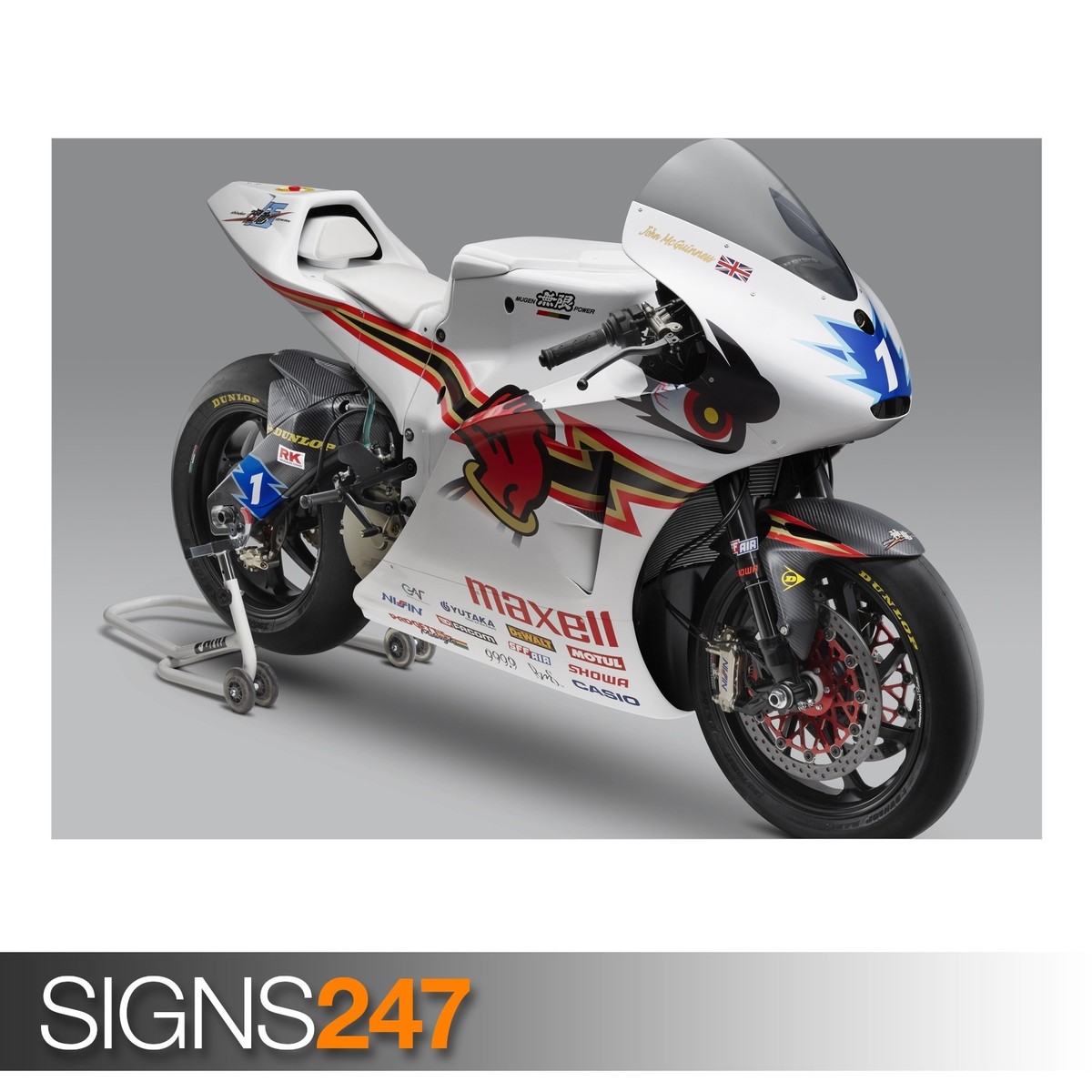 MUGEN SHINDEN GO poster stunning electric bike art print photo