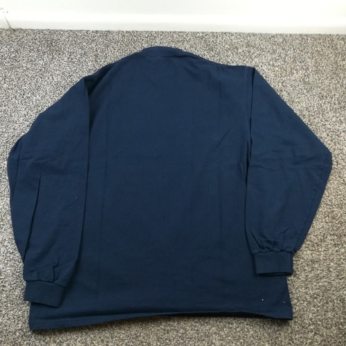 Vintage 1997 Nike Sweatshirt Mock Neck Embroidered Navy Blue USA Made Mens XL - Picture 7 of 11